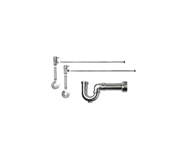 Mountain Plumbing - Lavatory Supply Kit - Contemporary Lever Handle with 1/4 Turn Ceramic Disc Cartridge Valve (MT5001L-NL) - Angle, Massachusetts P-Trap
