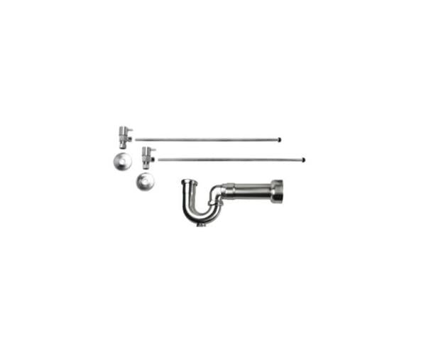 Mountain Plumbing - Lavatory Supply Kit - Contemporary Lever Handle with 1/4 Turn Ceramic Disc Cartridge Valve (MT5003L-NL) - Angle, Massachusetts P-Trap