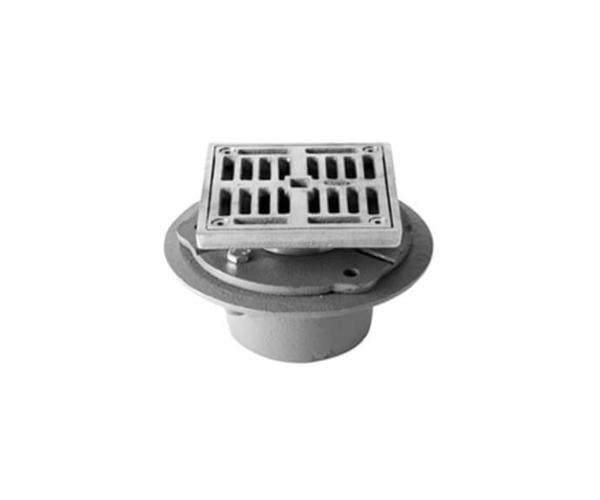 Mountain Plumbing - 4 Inch Square Complete Shower Drain - ABS