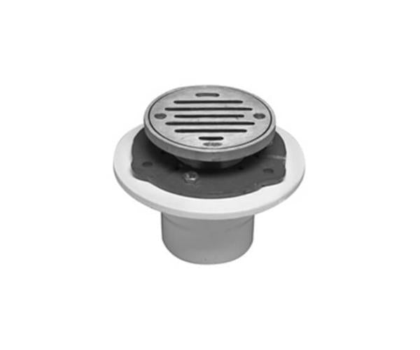 Mountain Plumbing - 4 Inch Round Complete Shower Drain - ABS
