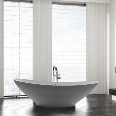 Maidstone - Grasse Mineralcast 74 Inch Solid Surface Freestanding Tub