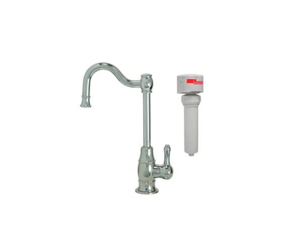 Mountain Plumbing - Point-of-Use Drinking Faucet with Traditional Double Curved Body & Curved Handle & Mountain Pure® Water Filtration System