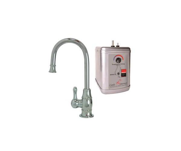 Mountain Plumbing - Hot Water Faucet with Traditional Curved Body & Curved Handle & Little Gourmet® Premium Hot Water Tank