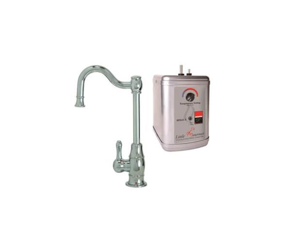 Mountain Plumbing - Hot Water Faucet with Traditional Double Curved Body & Curved Handle & Little Gourmet® Premium Hot Water Tank