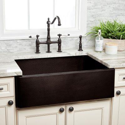 Maidstone - Copper Single Bowl Farmhouse Sink