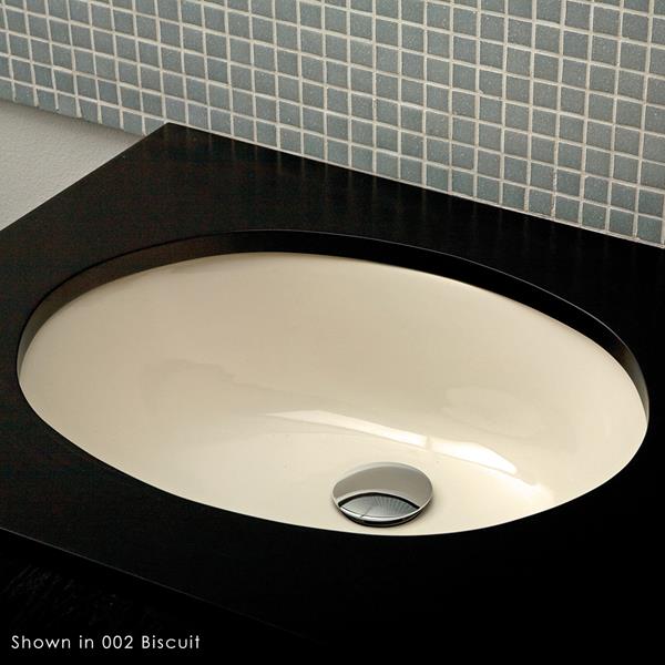 Lacava - Euro Under-Counter Porcelain Bathroom Sink With An Overflow, 17 InchW, 14 InchD, 5 1/2 InchH