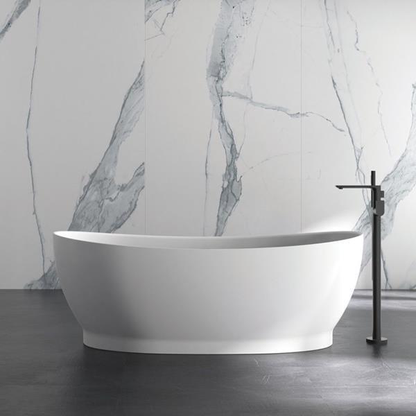 Maidstone - Portofino 71 Inch Mineralcast Double Slipper Freestanding Tubs