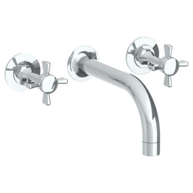 Watermark - Haley Wall Mounted 3 Hole Lavatory Set with 7 1/2 Inch CTC Spout