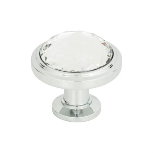 Atlas Homewares - Legacy Crystal 1 5/16 Inch Diameter Round Knob