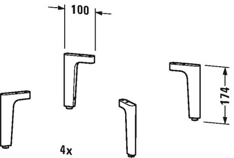Duravit - Leg Chrome