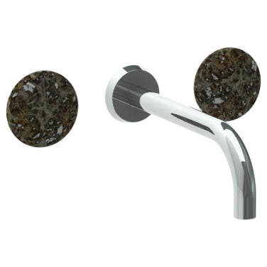 Watermark - Zen Wall Mounted 3 Hole Lavatory Set with 8 3/4 Inch spout