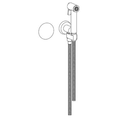 Watermark - Zen Wall Mounted Bidet Spray Set & Progressive Mixer with 49 Inch hose