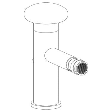 Watermark - Zen Deck Mounted Monoblock Bidet Mixer