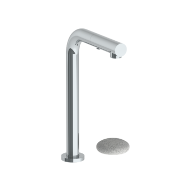 Watermark - Zen Deck Mounted 2 Hole Square Top Prep Faucet with Pull Out Spray