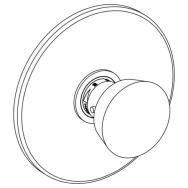 Watermark - Zen Wall mounted Thermostatic Shower Trim, 7 1/2 Inch dia.