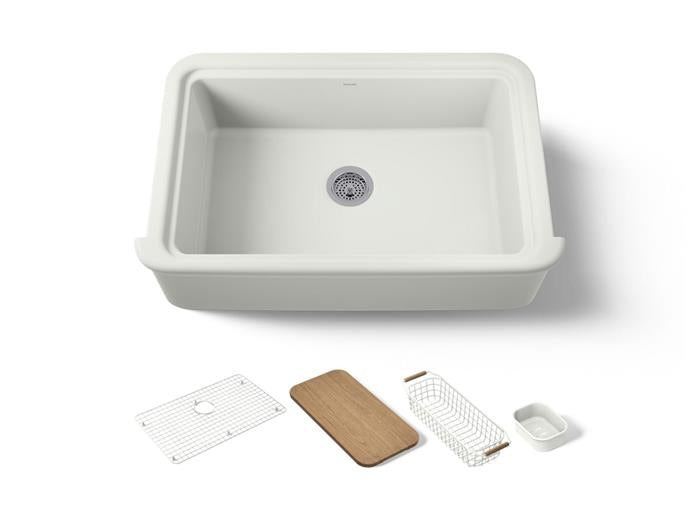 Kohler - Audrine by Studio McGee 35-1/2 Inch undermount single-bowl farmhouse workstation kitchen sink