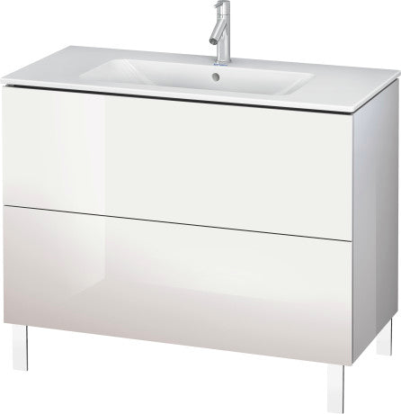 Duravit - L-Cube 40 1/8" Floorstanding Two Drawer Single Vanity Cabinet, Sink Sold Separately