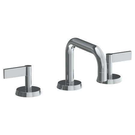 Watermark - Blue Deck Mounted 3 Hole Low Square Lavatory Set