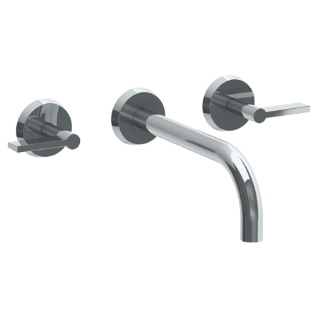 Watermark - Blue Wall Mounted 3 Hole Lavatory Set With 8 3/4 Inch Spout