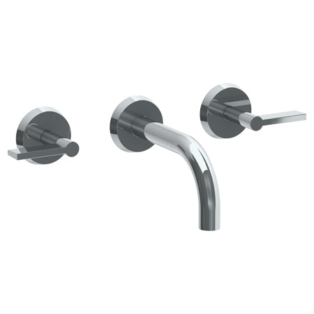 Watermark - Blue Wall Mounted 3 Hole Lavatory Set With 6 Inch Spout