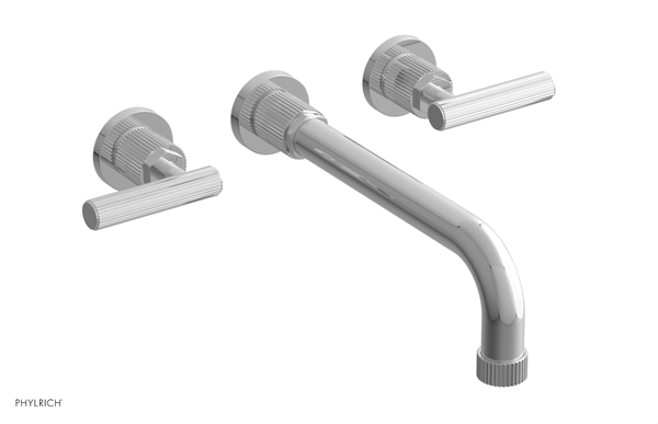Phylrich - Dustrie Wall Tub Set 10 Inch Spout - Lever Handles Grooved