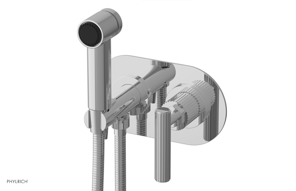 Phylrich - Dustrie Wall Mounted Bidet Set Lever Handle Grooved