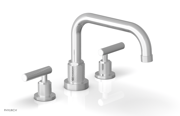 Phylrich - Dustrie Deck Tub Set Low Spout - Knurled Lever Handles