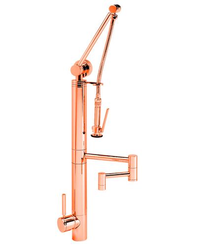 Waterstone - Contemporary Gantry Pulldown Faucet - 12 Inch Articulated Spout