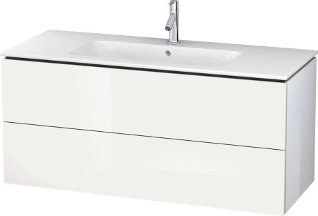 Duravit - L-Cube 48" Wall Mount Two Drawer Single Vanity Cabinet, Sink Sold Separately