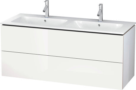 Duravit - L-Cube 50 3/4" Wall Mount Two Drawer Single Vanity Cabinet, Sink Sold Separately