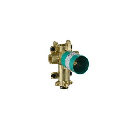 Hansgrohe - Axor ShowerSolutions Rough, Trio Diverter 5 Inch x 5 Inch with Shut-Off
