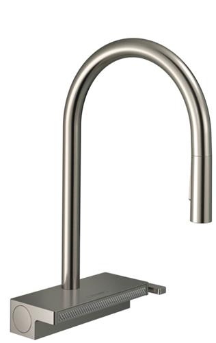 Hansgrohe - Aquno Select HighArc Kitchen Faucet, 3-Spray Pull-Down, 1.75 GPM