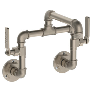 Watermark - Elan Vital Wall Mounted Bridge Lavatory set with 7.5 Inch spout
