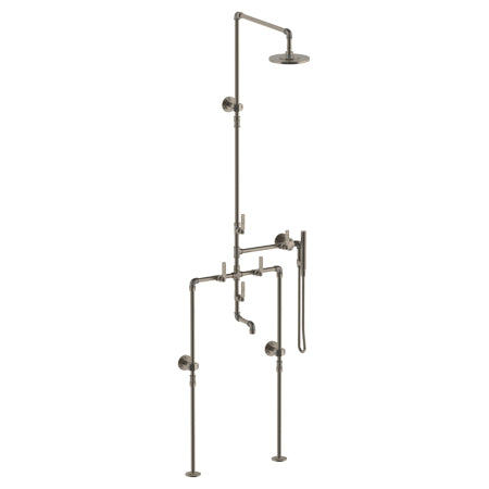 Watermark - Elan Vital Floor Mounted Exposed Tub/ Shower With Hand Shower Set