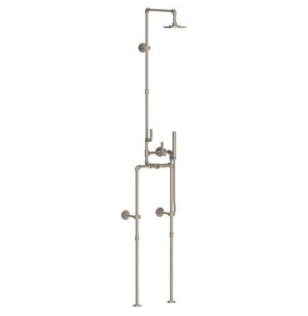 Watermark - Elan Vital Floor Mounted Exposed Thermostatic Shower With Hand Shower Set