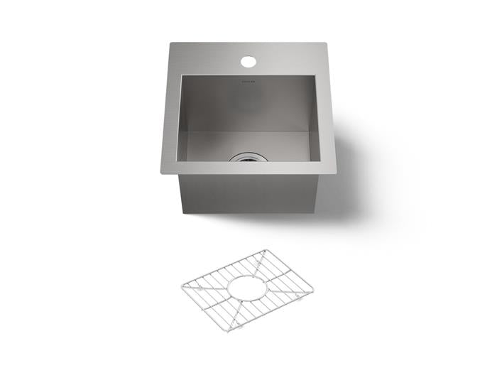 Kohler - Vault 15 Inch Top-/Undermount Bar Sink - Single Hole
