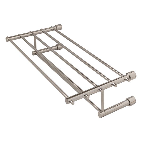 Lacava - Minimal Wall-Mount Towel Shelf With A Towel Bar Made Of Stainless Steel.W: 19 5/8” D: 8 7/8”H: 4 3/8”