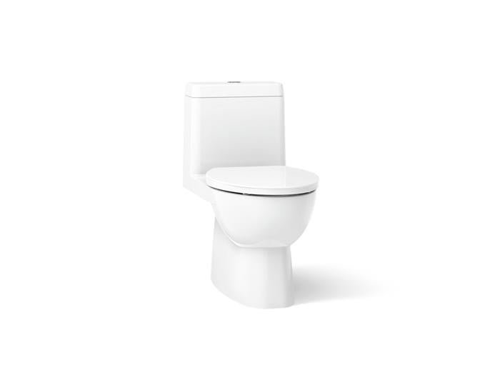 Kohler - Reach One-piece compact elongated toilet with skirted trapway, dual-flush