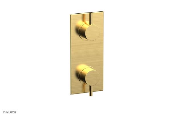 Phylrich - Basic II 1/2 Inch Mini Thermostatic Valve With Volume Control Or Diverter Lever Handle Trim Only