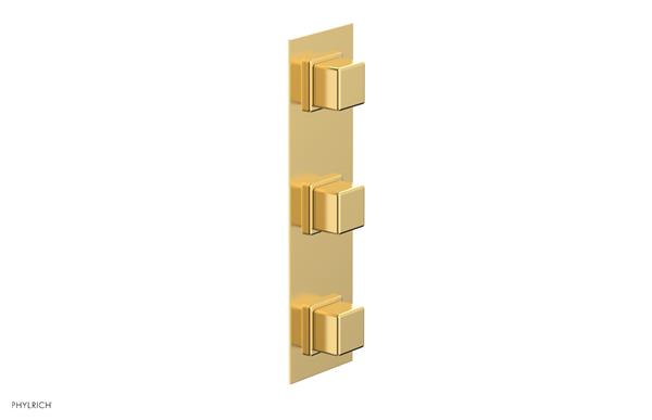 Phylrich - Mix Thermostatic Valve with Two Volume Control - Cube Handles
