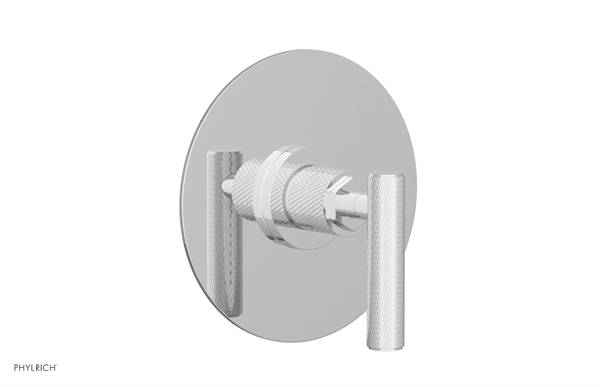 Phylrich - Dustrie Pressure Balance Shower Plate & Handle Trim - Knurled Lever Handle