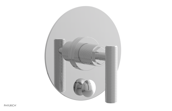 Phylrich - Dustrie Pressure Balance Shower Plate with Diverter Trim Set - Knurled Lever Handle