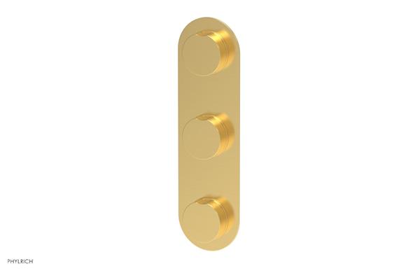 Phylrich - Circ Thermostatic Valve with Two Volume Control - Round Handles