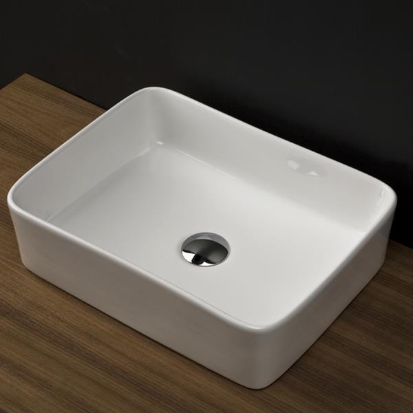 Lacava - Light Vessel Porcelain Bathroom Sink W/O Overflow, Glazed Exterior.19 1/8 InchW, 14 7/8 InchD, 5 InchH