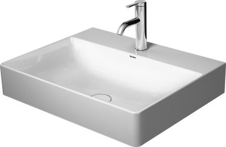 Duravit - DuraSquare 23 5/8" Rectangular Vessel Sink in White