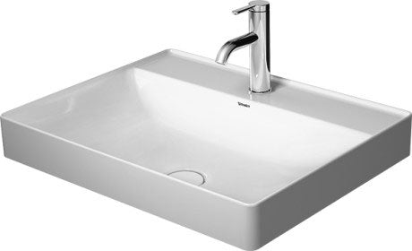 Duravit - DuraSquare 23 5/8" Rectangular Vessel Sink in White