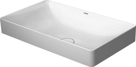 Duravit - DuraSquare 23 5/8" Rectangular Vessel Sink in White