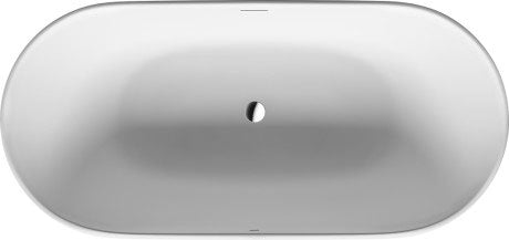 Duravit - Luv 70 7/8" x 33 1/2" Oval Freestanding Bathtub in White Solid Surface