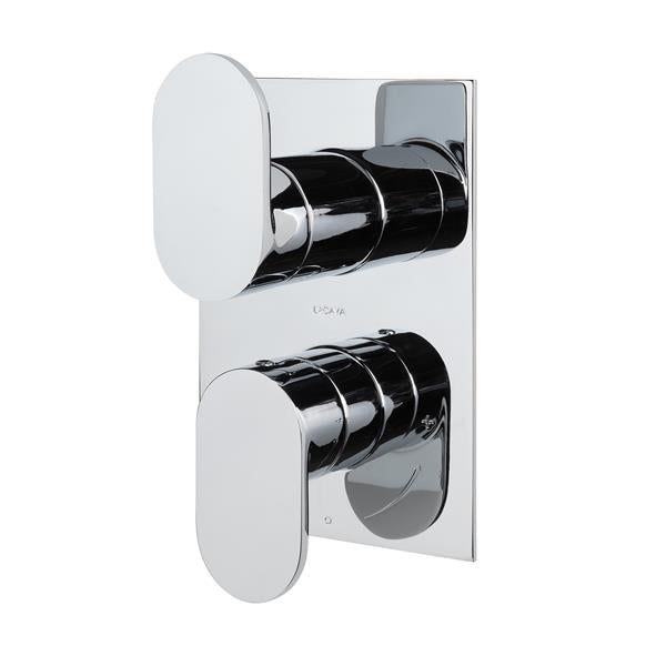 Lacava - Flou Trim, Sharing, Built-In Progressive Pressure Balancing Mixer With 3- Way Diverter