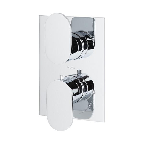 Lacava - Flou Trim Only - Thermostatic Valve W/1 Way Volume, Gpm 9 (60Psi)